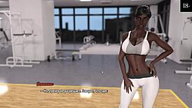 My cute roommate’s final gameplay with nude posing by the pool