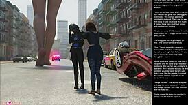 Big apple small 18+ gesture in 3d cartoon?