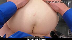 건방진 용의자가 경비원 박아대며 혐의 피함!