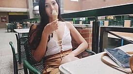 First Time Fuck at Home with Cute Latina Teen 18+ After Mall Meet