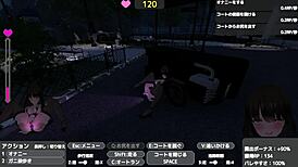 Sereka Exposes Under Naked Coat Outdoors