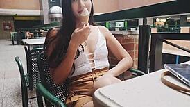 First Time Fuck at Home with Cute Latina Teen 18+ After Mall Meet