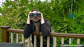 stud gets his dick pleasured by sexy babe kenzie madison