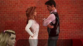 Complete gameplay - haleys story part 6 with redhead girlfriend tits sex and cock fucking