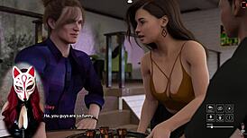 Steps of Debauchery - Playful fox flaunts upskirts in wild 3D game.