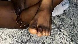 Detailed Shaved Pussy Masturbation With Dildo And Fingering