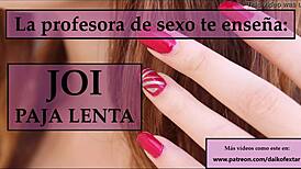 Follow the teacher's strict joi instructions for your masturbation session