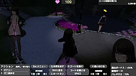 Sereka Exposes Under Naked Coat Outdoors