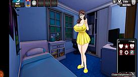 Adorable Milf with Big Tits in Hentai Action