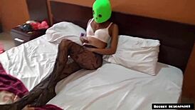 passionate position with girlfriend's excited body