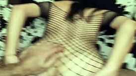 Milf Wife In Fishnets Gets Ass Stretched Deeply