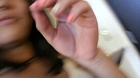 Teen Girl Faces Symptoms in POV Session with Rough Handling