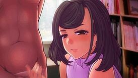 like you and kun face punishment in anime, big tits handjob involved