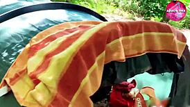 I swear, saw this solo girl mastubatin’ while campin’ out!