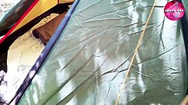 I swear, saw this solo girl mastubatin’ while campin’ out!