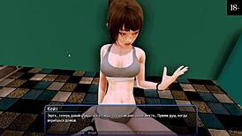 Complete gameplay of harem hotel part 7 with cum, lick, masturbation, blowjob, doggystyle, and assfucking.