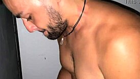 GP de Fortaleza giving his ass to two studs in Eden sauna! 🔥