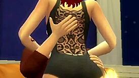 Redhead Gets Fucked and Licked by Old Cuckold