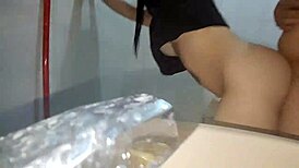 new employee bent over doggystyle