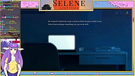 Seleneがモンスターと対峙する激しいオーガズムゲーム