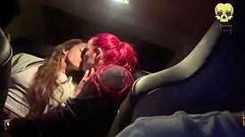 My friend and I teased boss's cock in his car