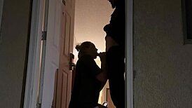 Trying to Get Caught Having Sex in Hotel Doorway, Oops!