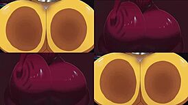 Hey, check out Foxy's sexy ass and Chica's big boobs in this hentai fun! 😏