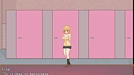 College lady fucks multiple men in this new hentai game