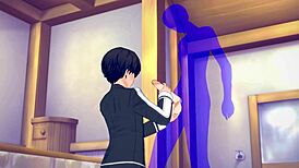 Kirito Gets Handjob in Sword Art Online Yaoi