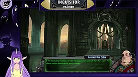 Inquisitor Trainer Bent Over in Doggy Style with Monster Cock!