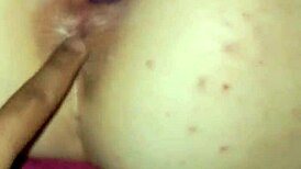 horny latina prostitute uses dildo for double penetration masturbation