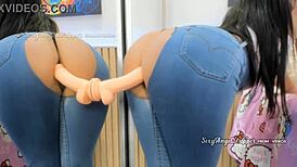 Sexy Big Ass Latina Wearing Ripped Jeans Pants Intense Joi Jerk Off Instructions