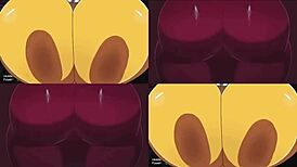 Hey, check out Foxy's sexy ass and Chica's big boobs in this hentai fun! 😏