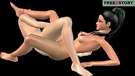 Japanese Man Tit-Fucks Indian Bhabhi in 3D