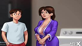 Teen in Anime Pays Debts with Wild Sex