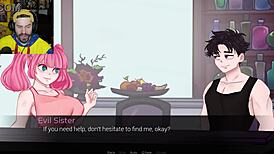 In this game, big tits anime girl seeks lustful vengeance with impossible events