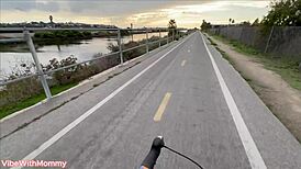 Inappropriate stepmom on vacation fucks around town with no shame