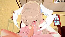 Watch Implacable Give Intense Blowjob In Azur Lane Hentai