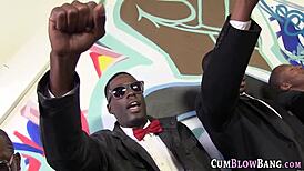 Throating Blowbang Babe