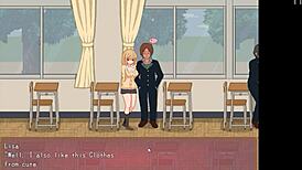 College lady fucks multiple men in this new hentai game