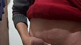 Hey, just jerking off solo with clothes on, feeling that skinny amateur vibe 😏