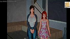 Redhead Milf Fucks Big Ass in Family Game!