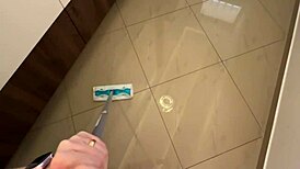 Discovering fun toys while cleaning