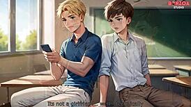 He drags classmate into wild 3D hentai cock pounding. It's massive!