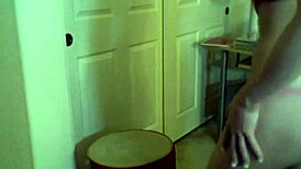 Naughty girl tapes herself teasing with tits and ass.