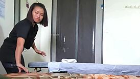 Indian Spa Dick Flashing Part 01 with Teen Massage