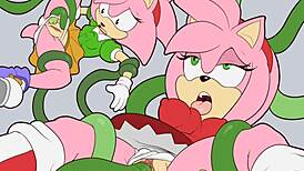 sonic and amy in explosive hentai action!