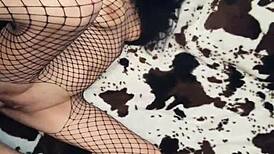 Milf Wife In Fishnets Gets Ass Stretched Deeply