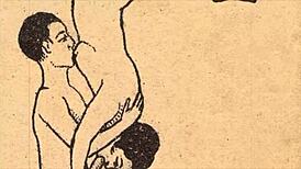 Erotic Alphabet Unveiled in Vintage Cartoon Style