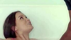 Lina Nakamura Calls Hung Neighbor For Interracial Fuck And Cumshot